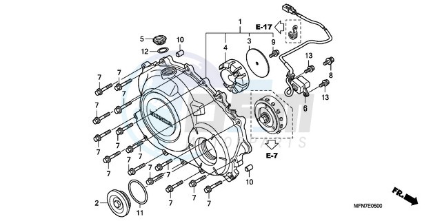 RIGHT CRANKCASE COVER image