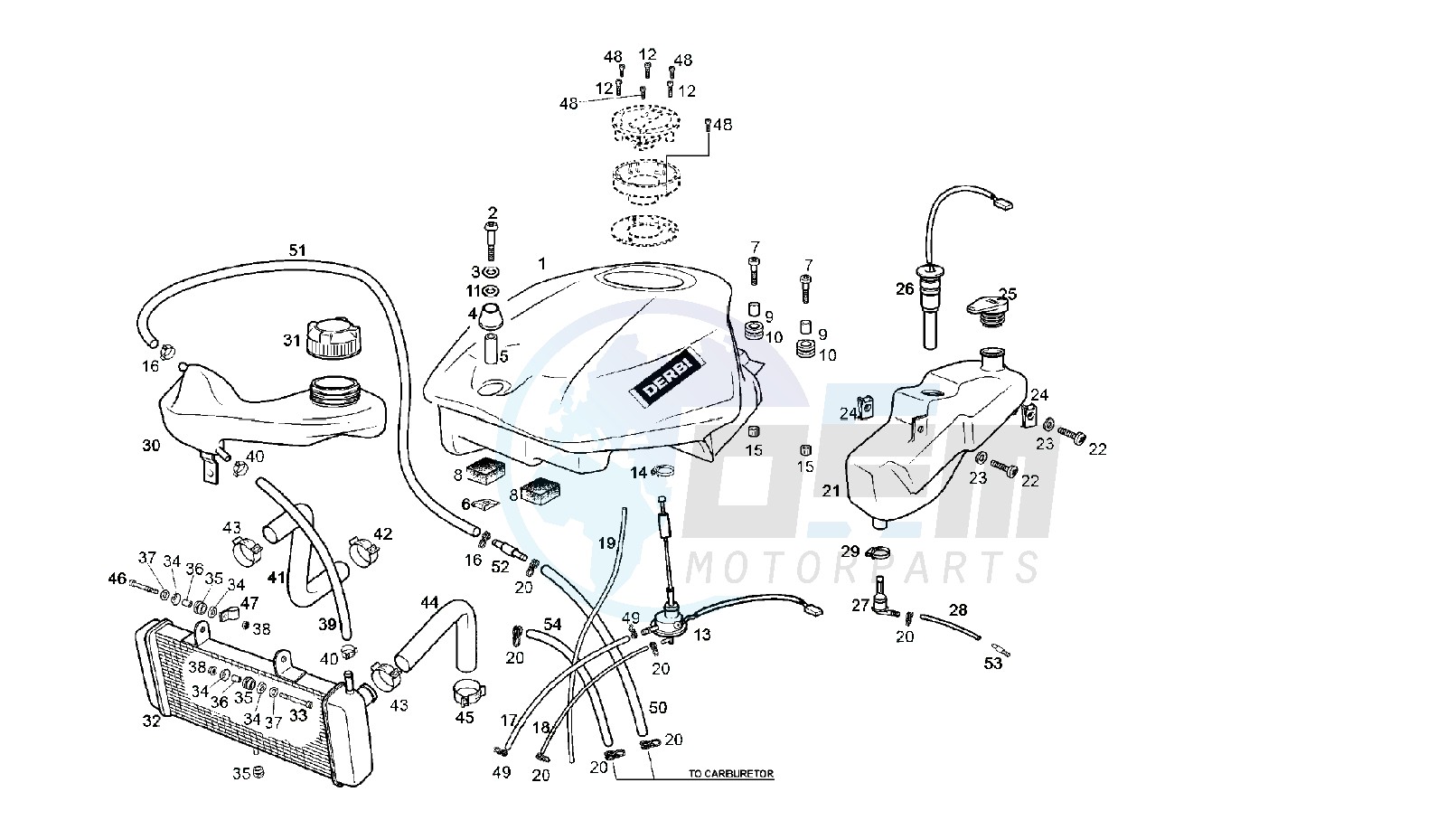 FUEL AND OIL TANK MY07-08 blueprint