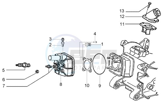 Cylinder head - Induction pipe image