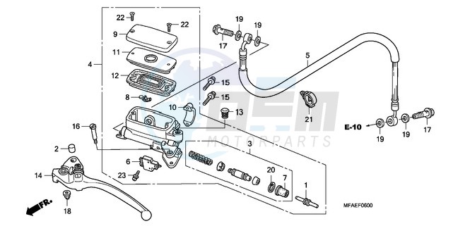 CLUTCH MASTER CYLINDER image