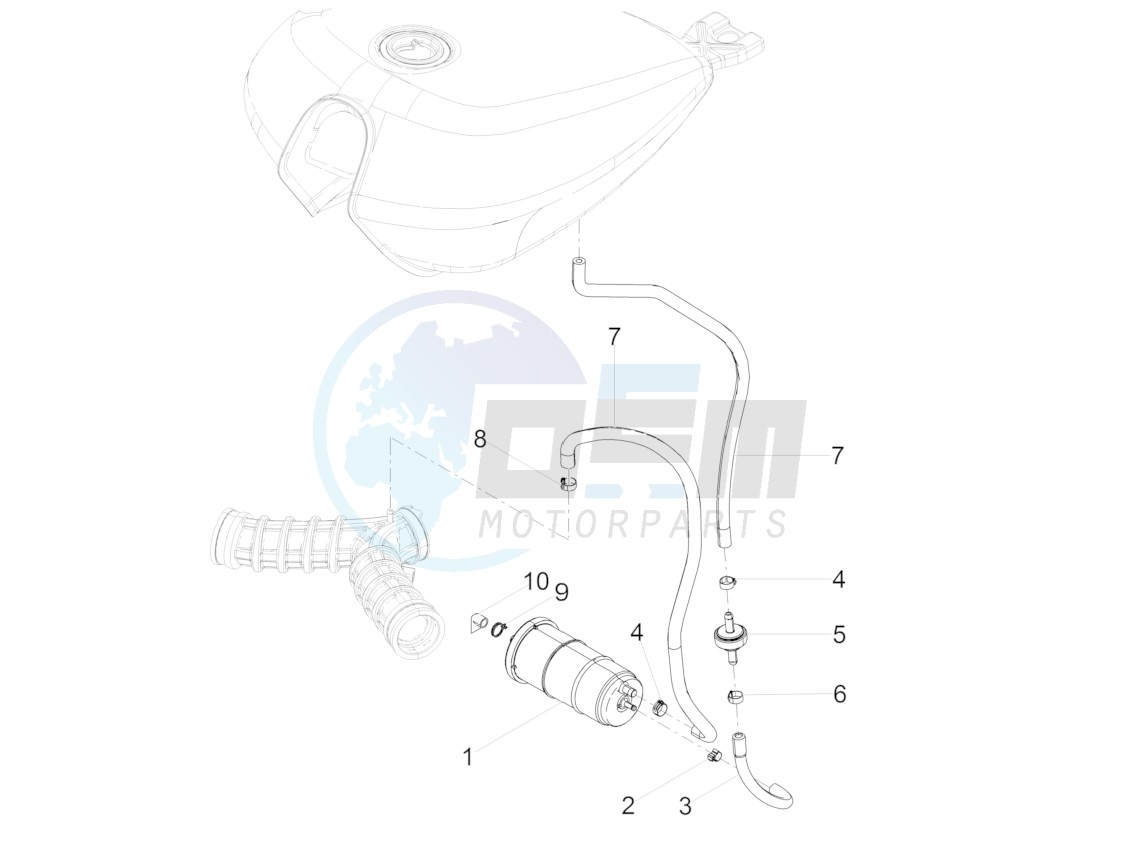 Fuel vapour recover system blueprint