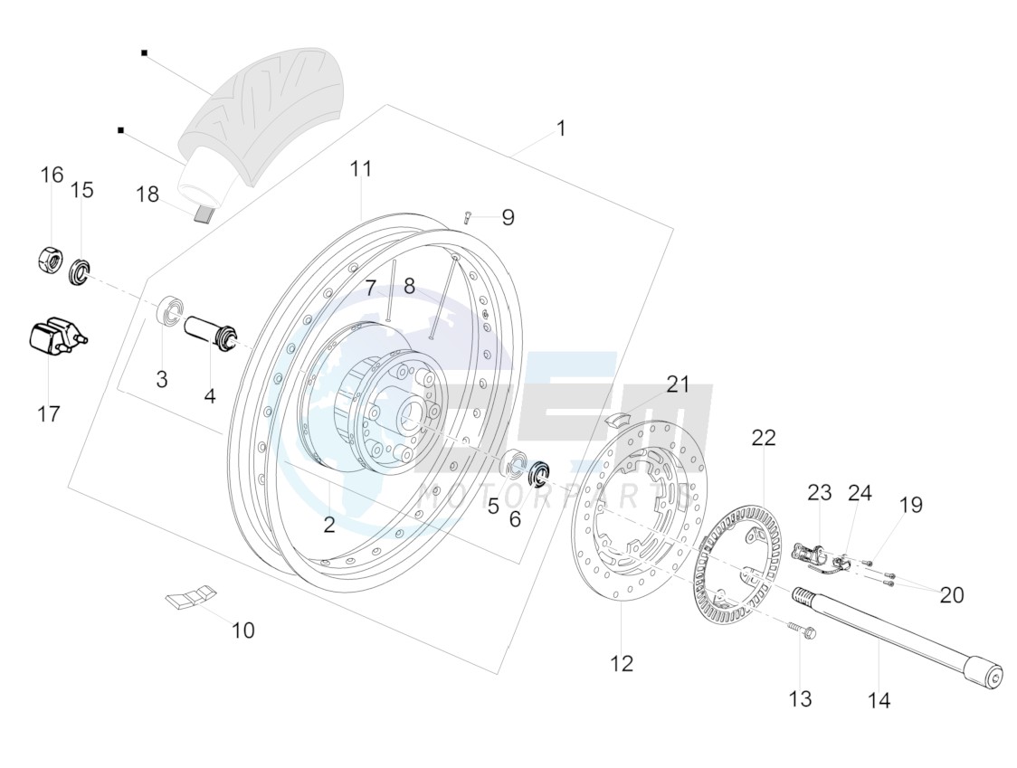 Rear wheel I image