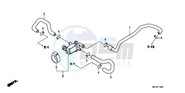 AIR INJECTION CONTROL VALVE blueprint