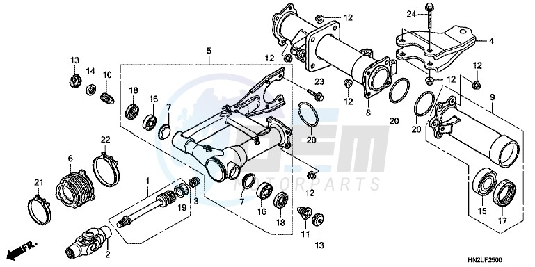 CRANKCASE (VFR1200X/XA/XL) image