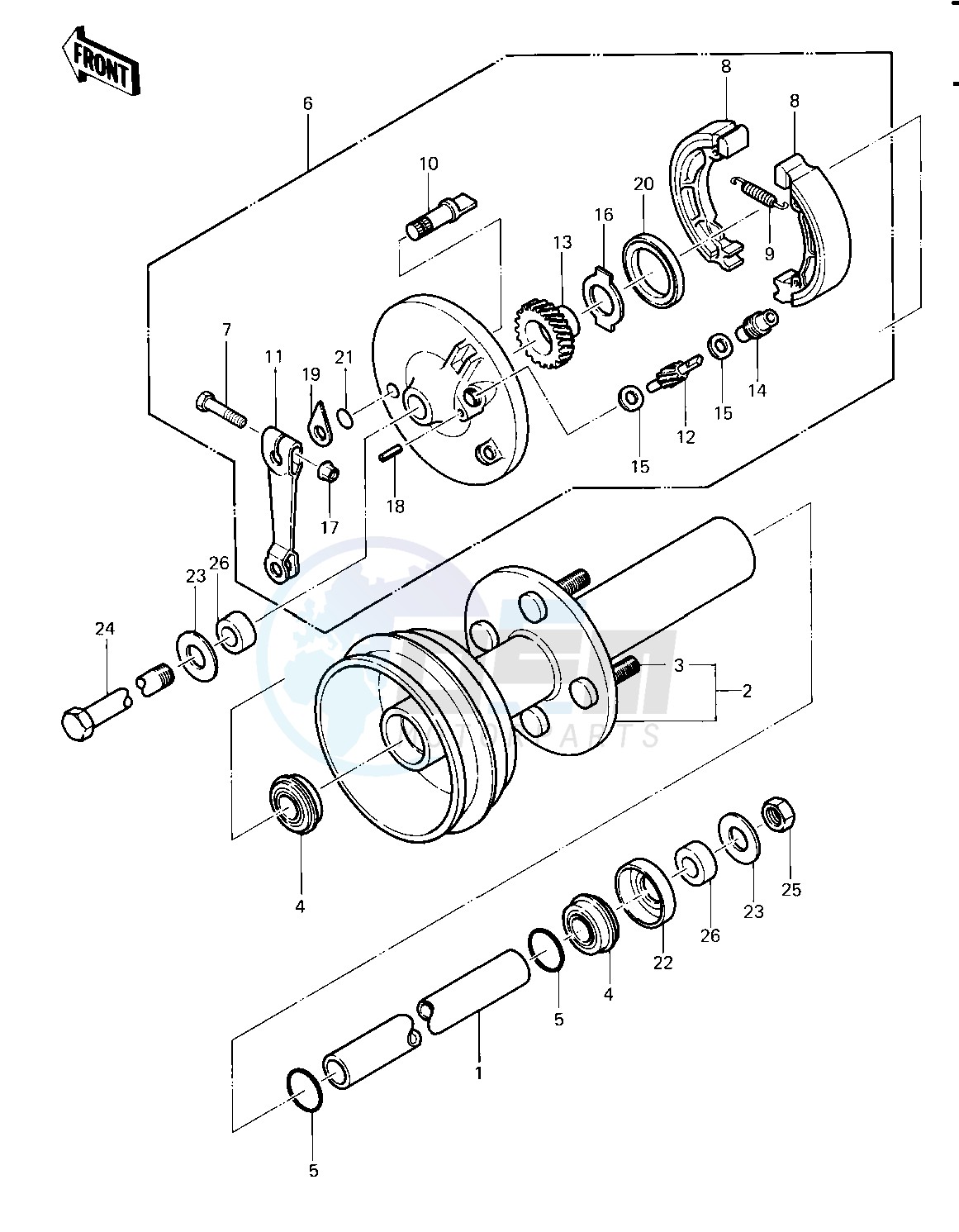 FRONT HUB_BRAKE -- 83 A2- - image