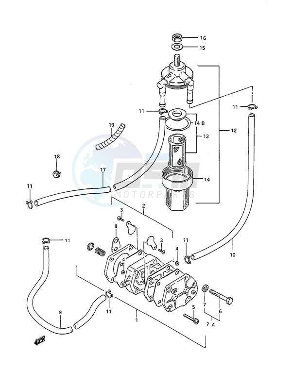 Fuel Pump (1988 to 1994) blueprint