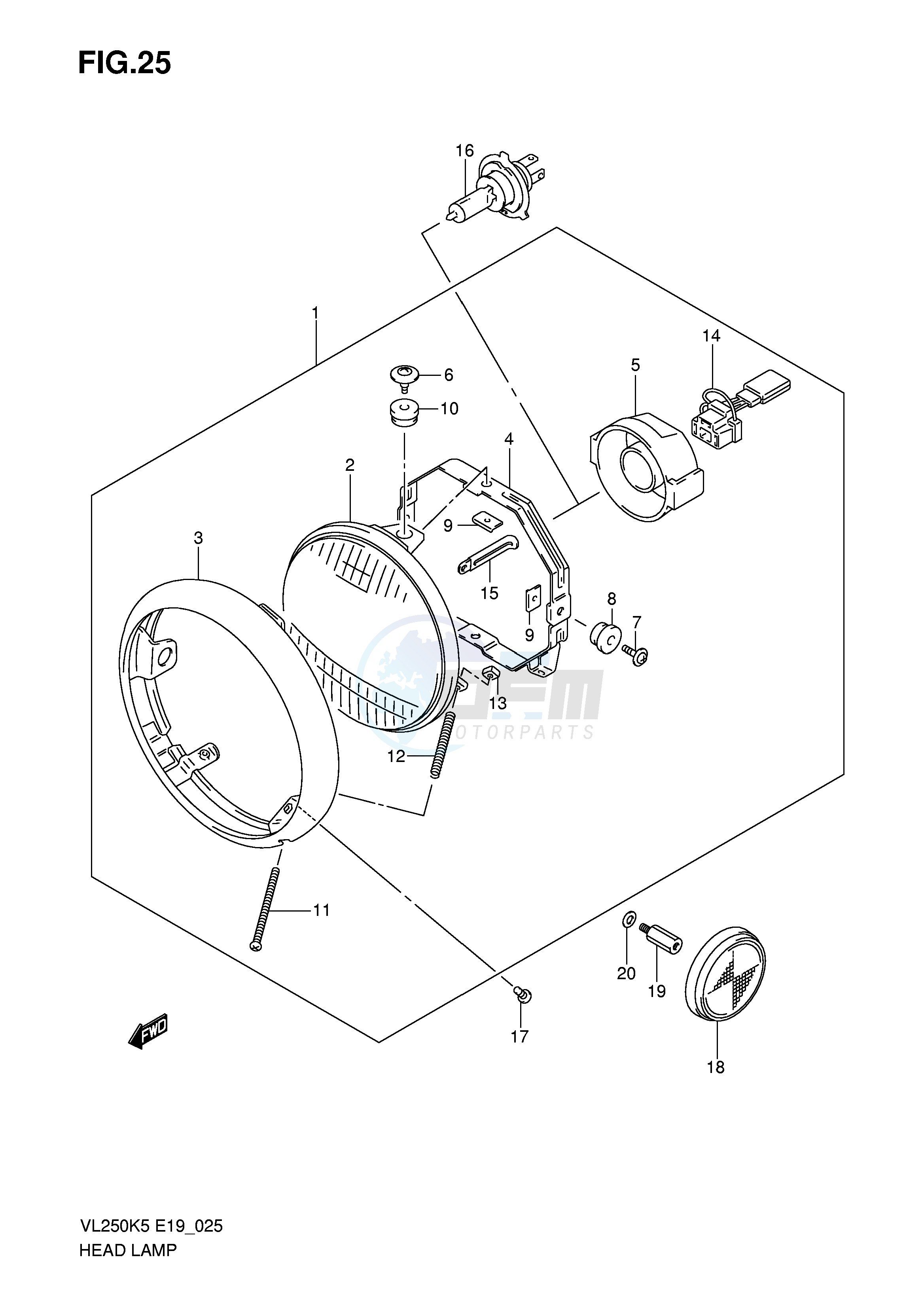 HEADLAMP (E24) image