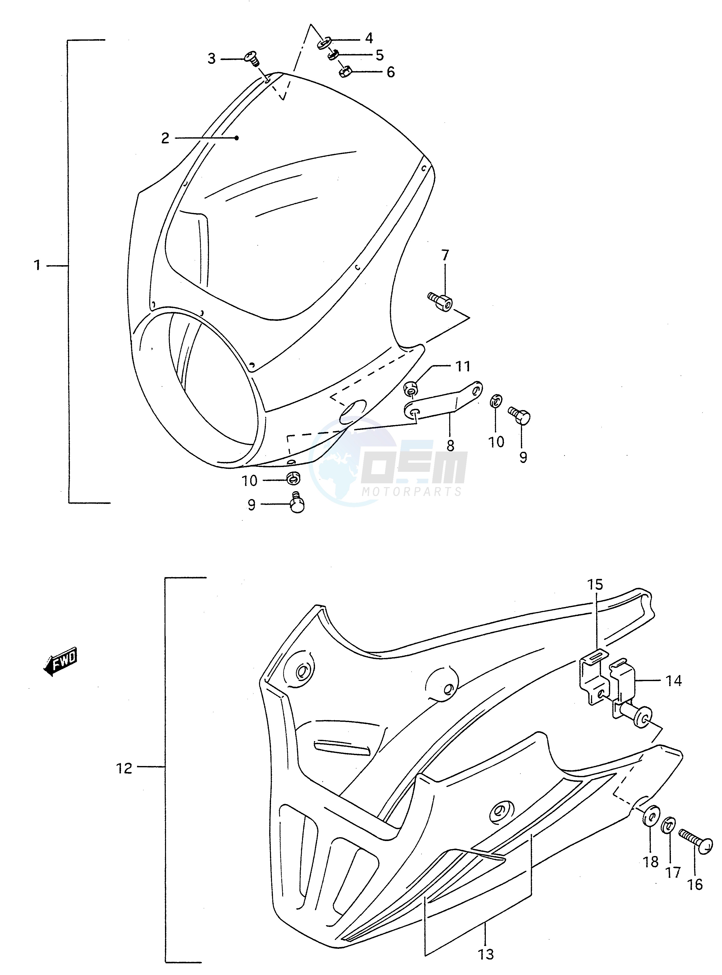 COWLING (MODEL M N P R S T OPTIONAL) blueprint