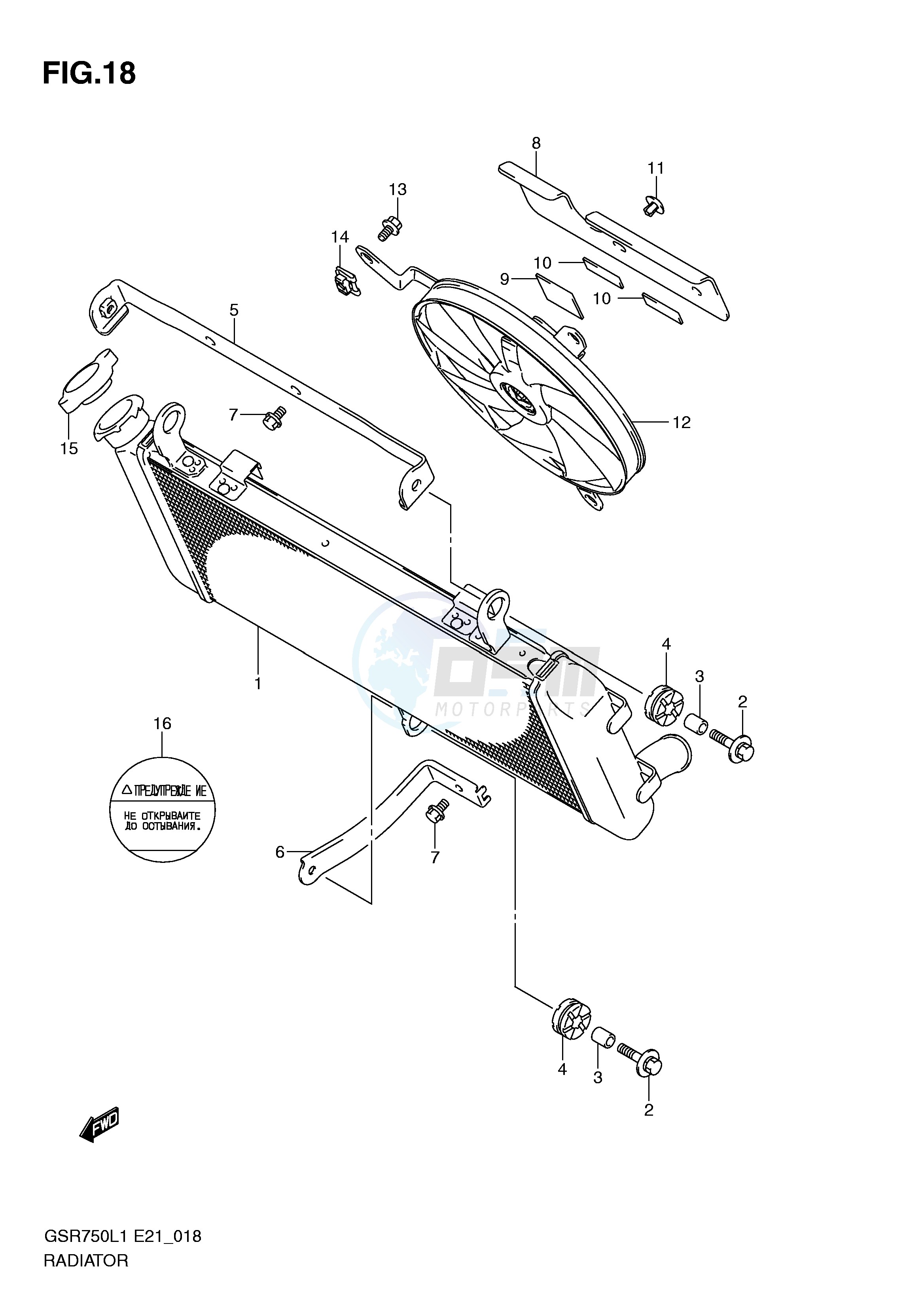 RADIATOR (GSR750L1 E21) blueprint