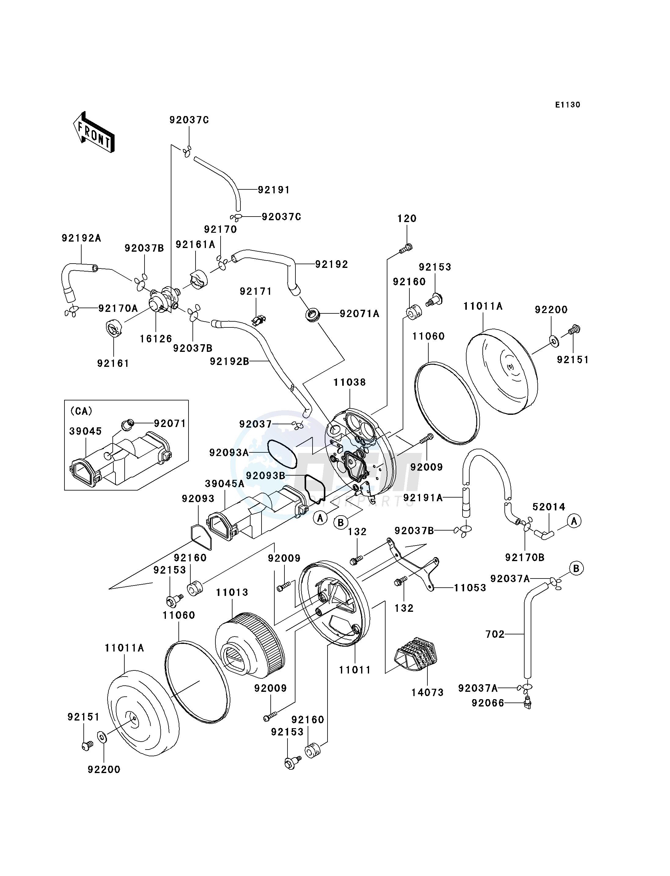 AIR CLEANER blueprint