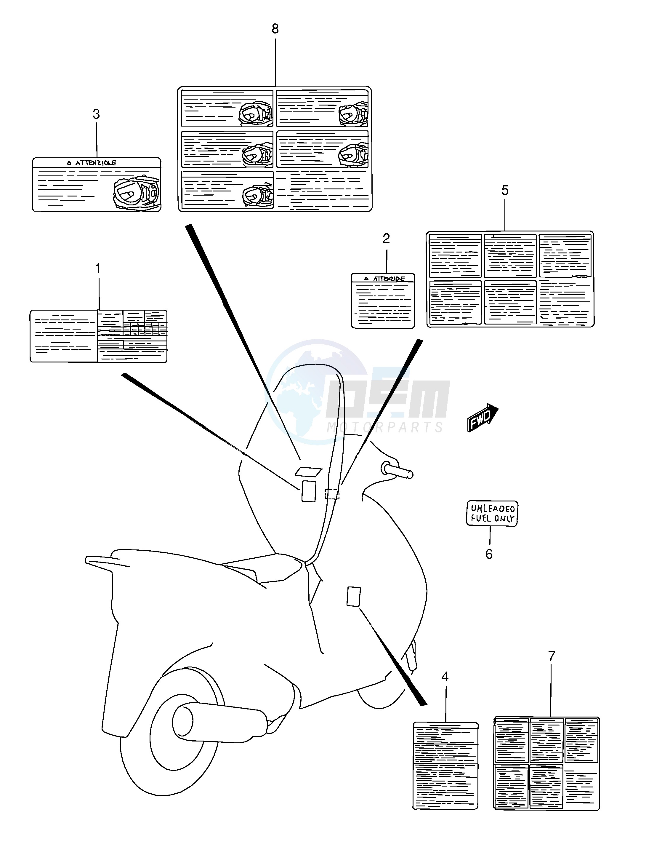 LABEL (MODEL S T V) blueprint