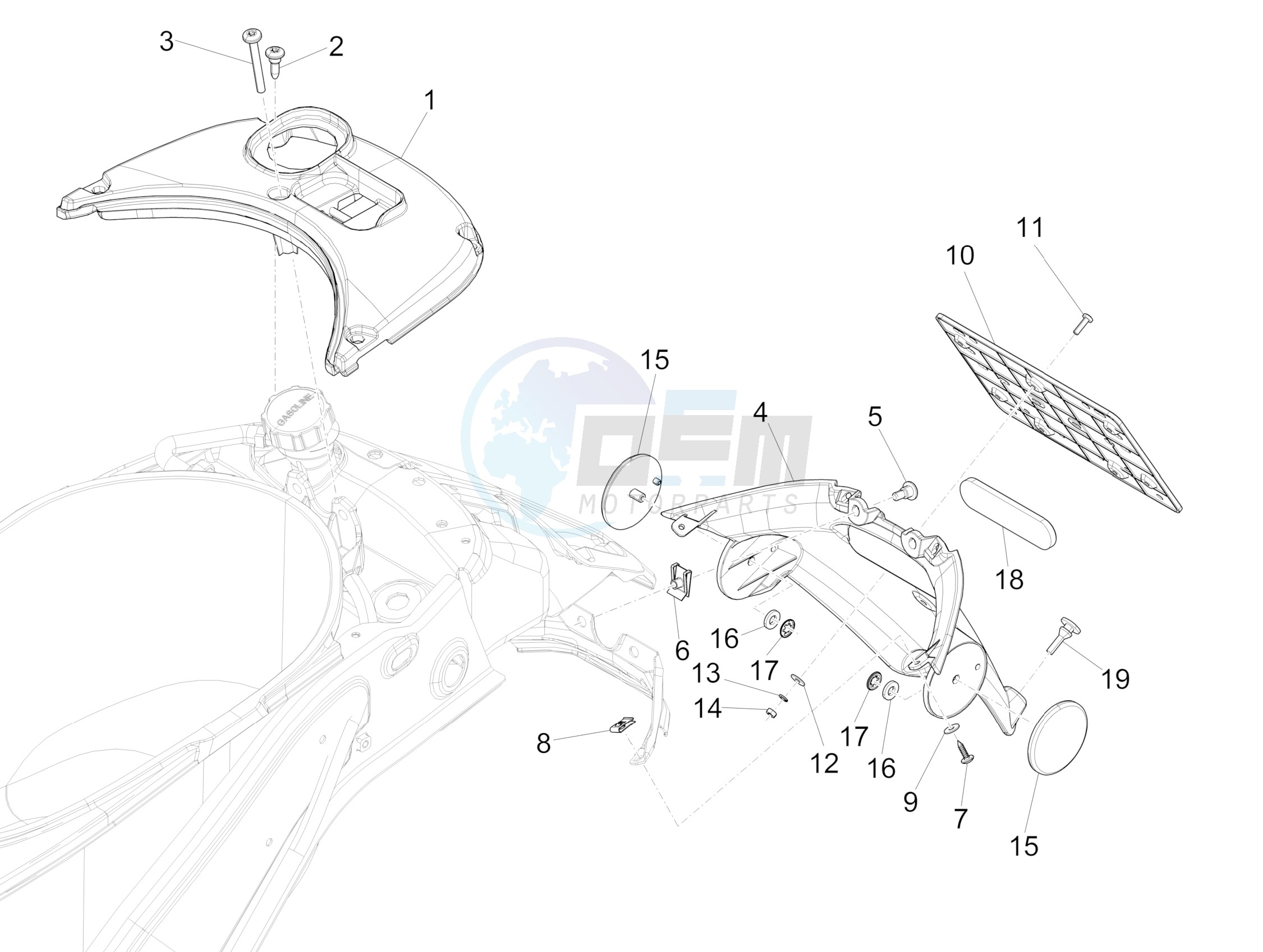 Rear cover - Splash guard image