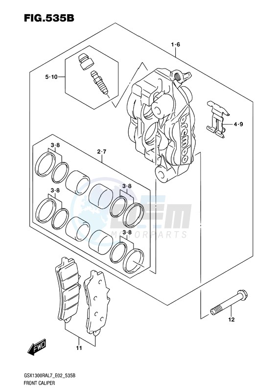 FRONT CALIPER blueprint