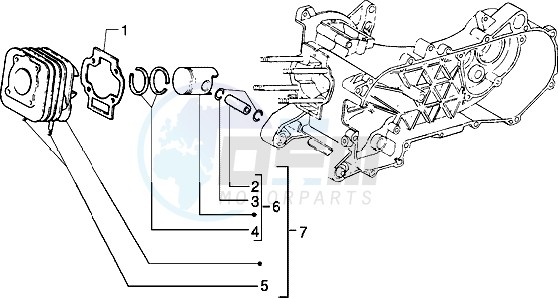 Cylinder-piston-wrist pin assy (Vehicle with rear drum brake) image