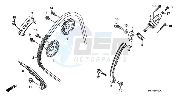 CAM CHAIN/TENSIONER image