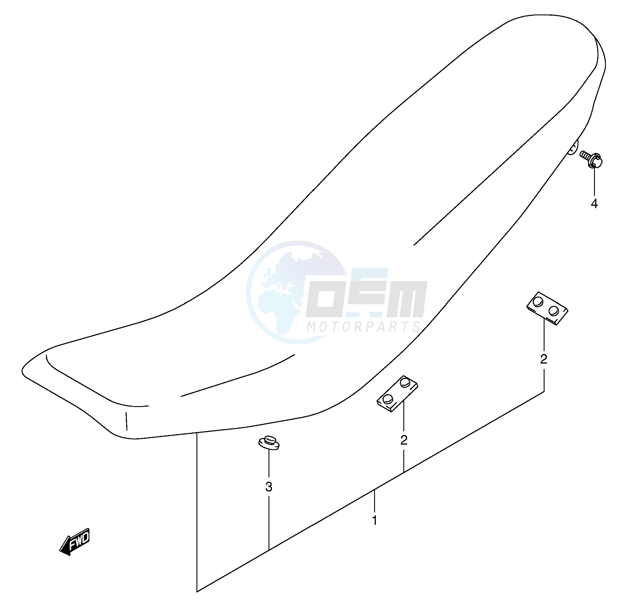 SEAT (MODEL K2 K3 K4) blueprint