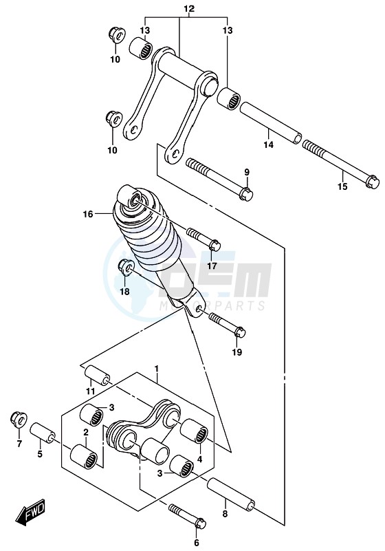 REAR CUSHION LEVER image