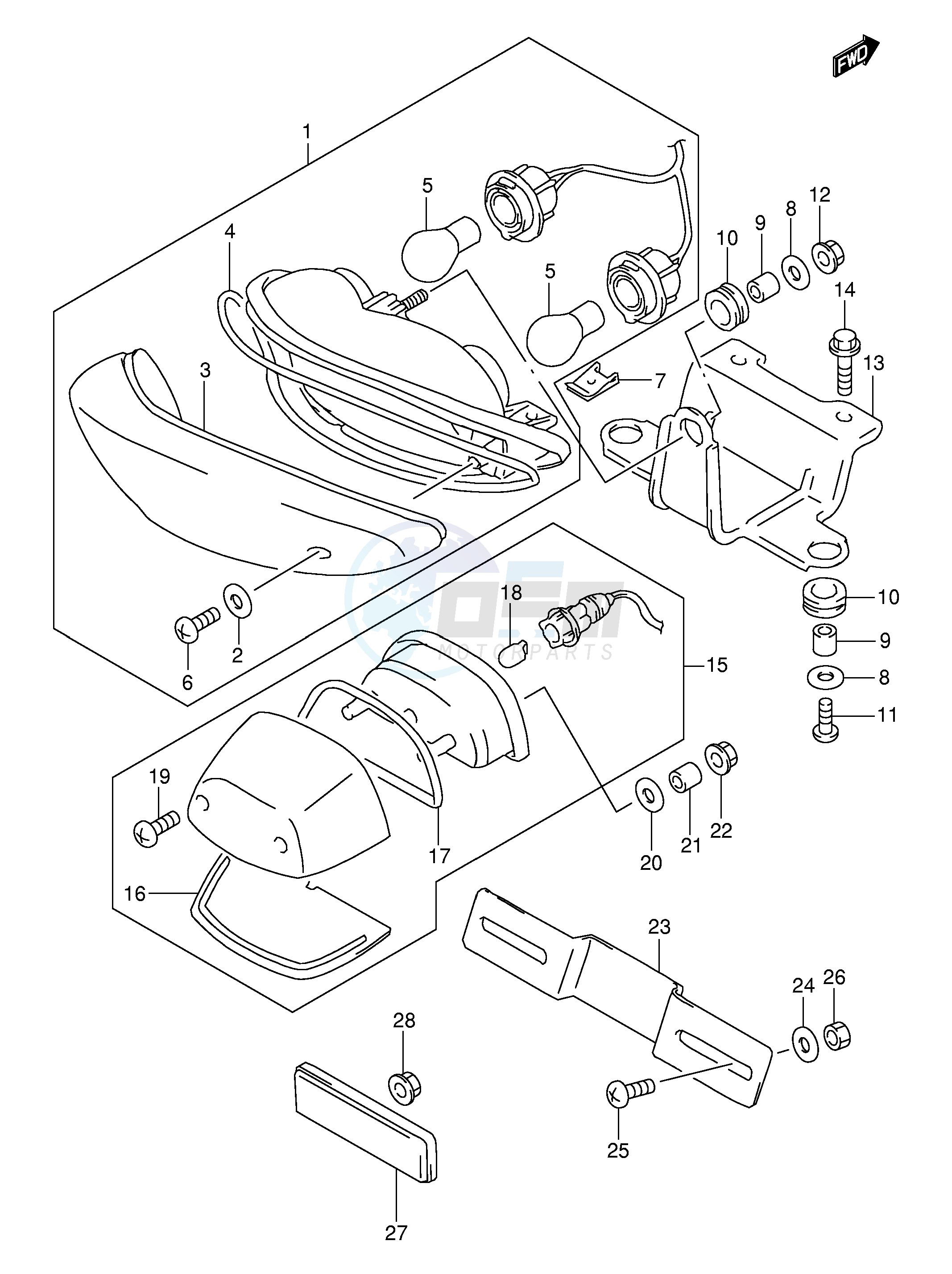 TAIL LAMP (MODEL W X Y K1) image