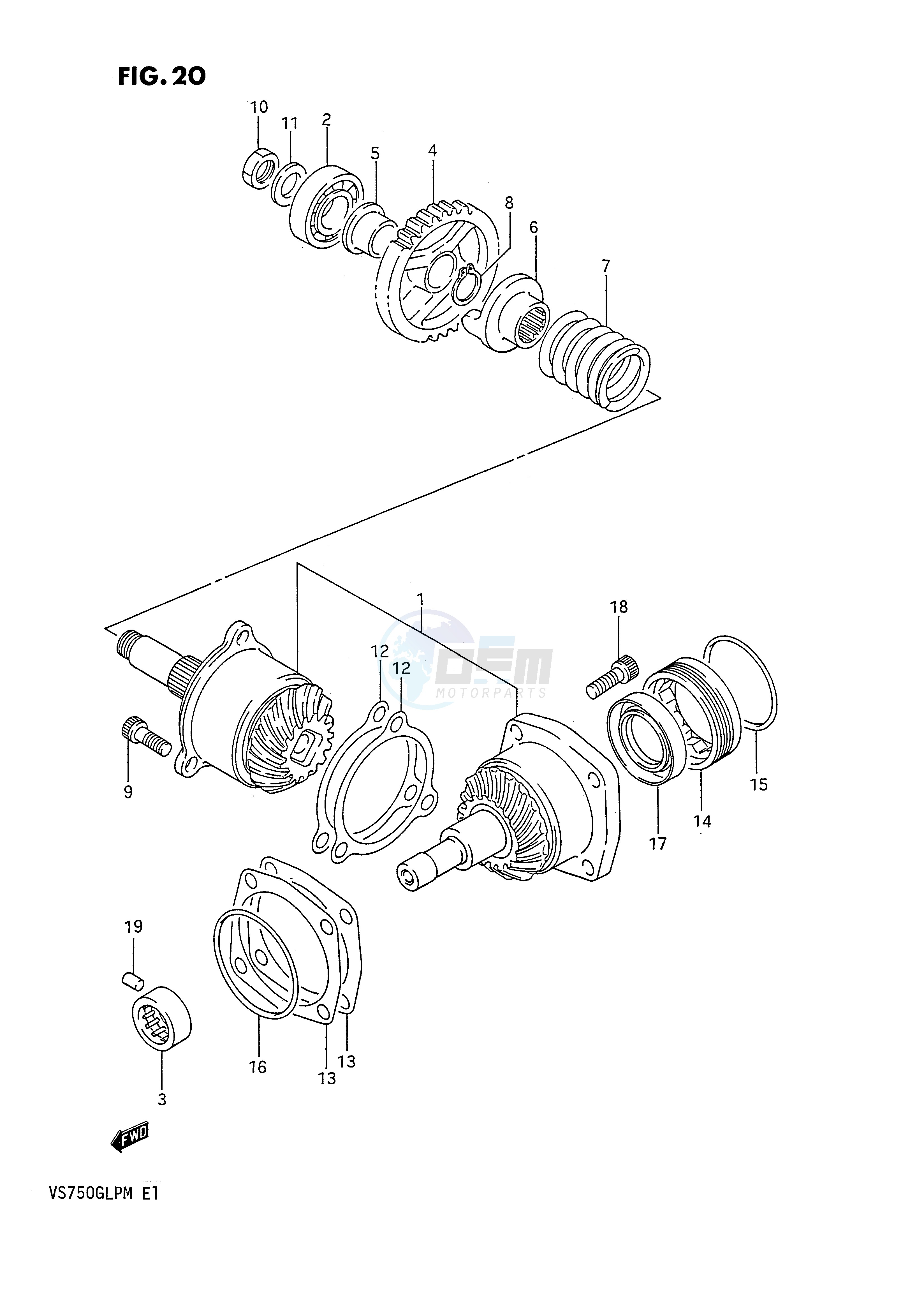 SECONDARY DRIVE GEAR (MODEL F) image