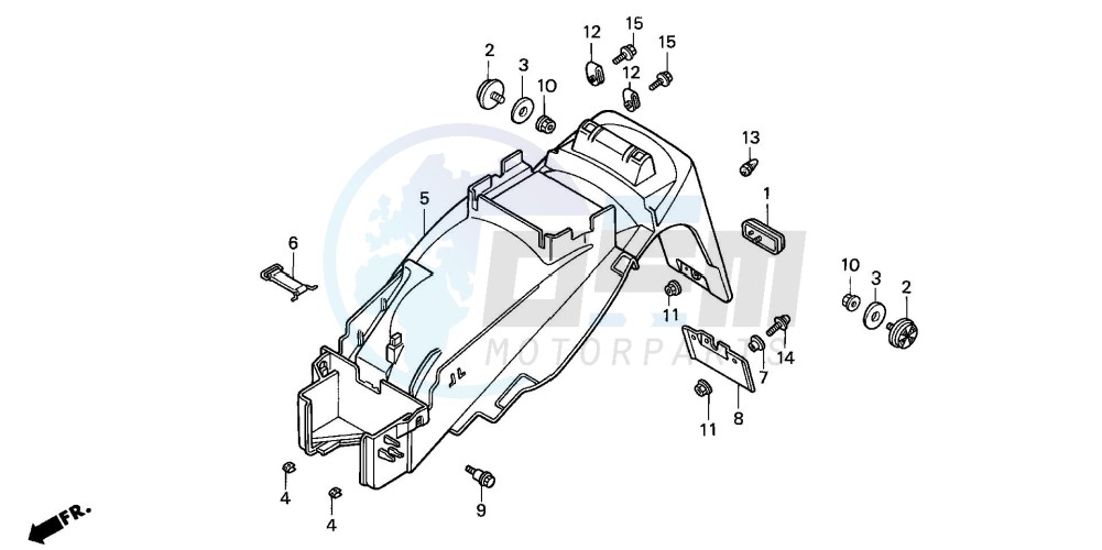 REAR FENDER (VFR750FL/FM/FN/FP) image