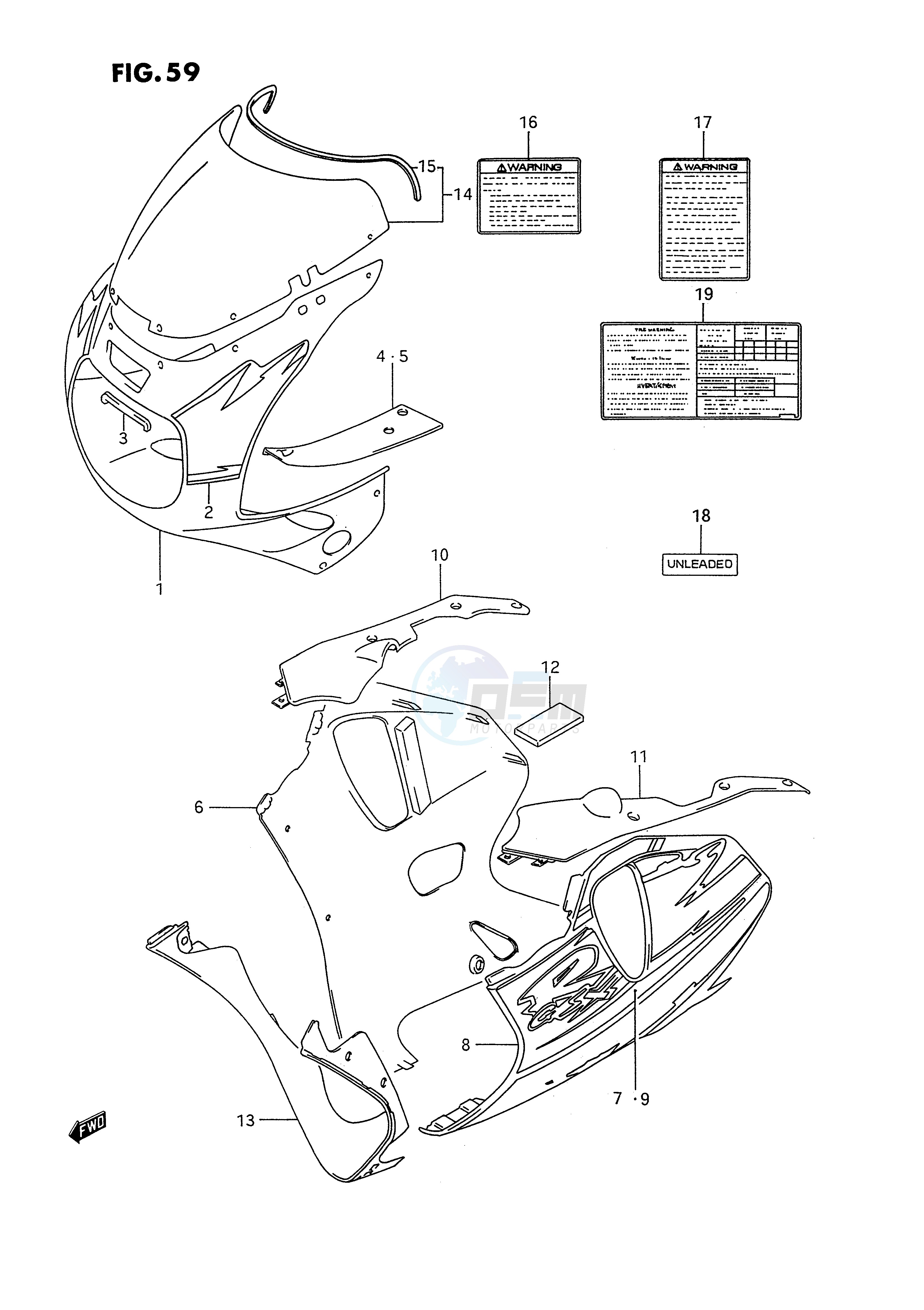 COWLING BODY (MODEL P 33J) blueprint