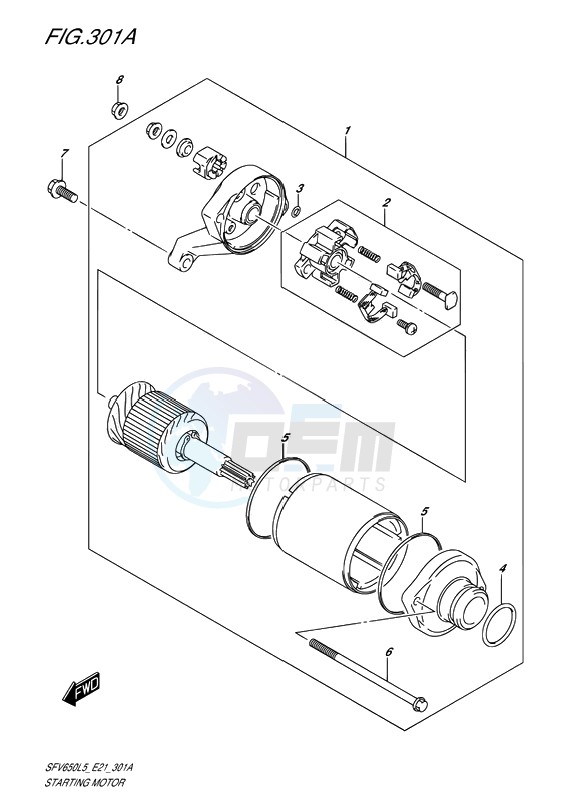 STARTING MOTOR image