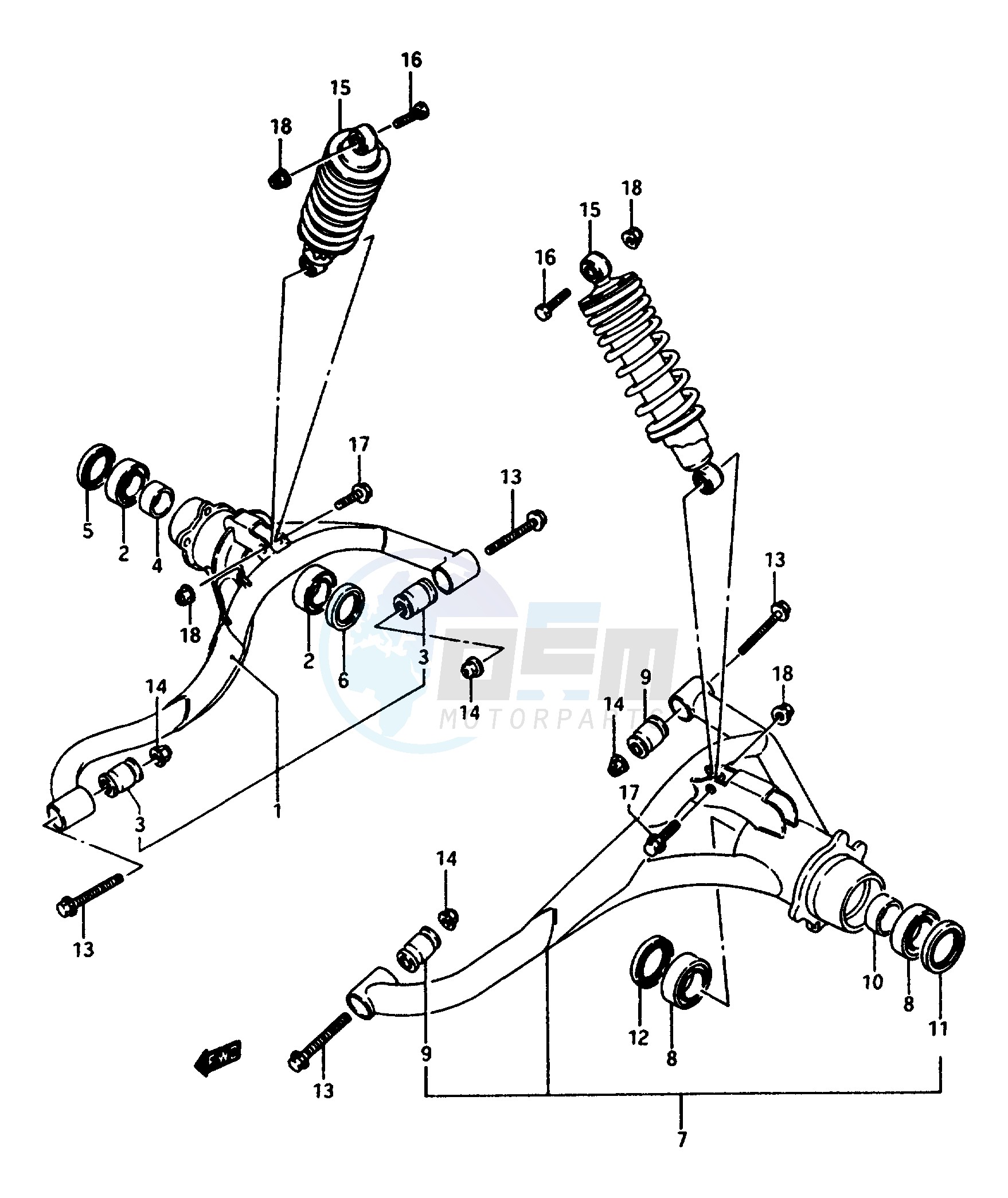 SUSPENSION ARM image