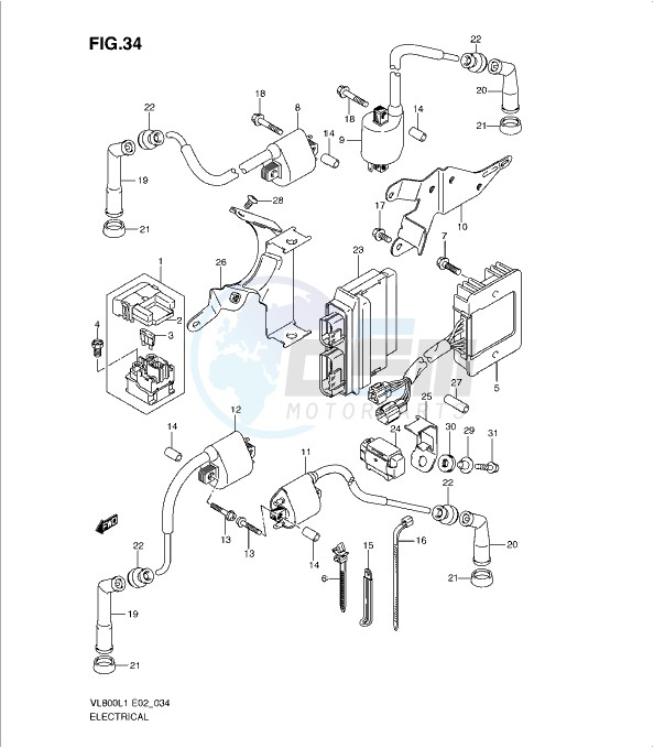 ELECTRICAL (VL800TL1 E24) blueprint