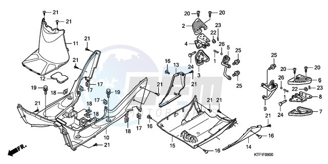 FLOOR PANEL/PILLION STEP image