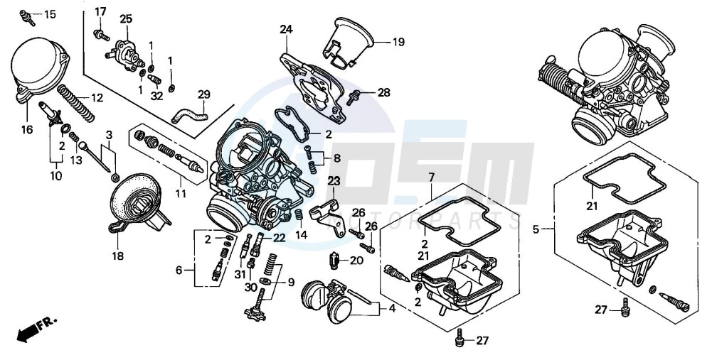 CARBURETOR (COMPONENT PARTS) image