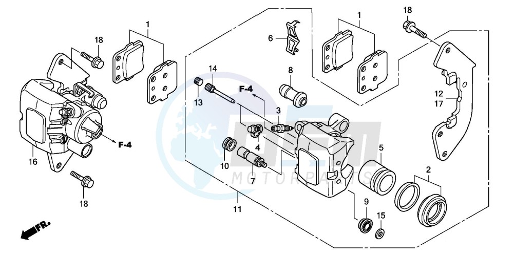 FRONT BRAKE CALIPER image