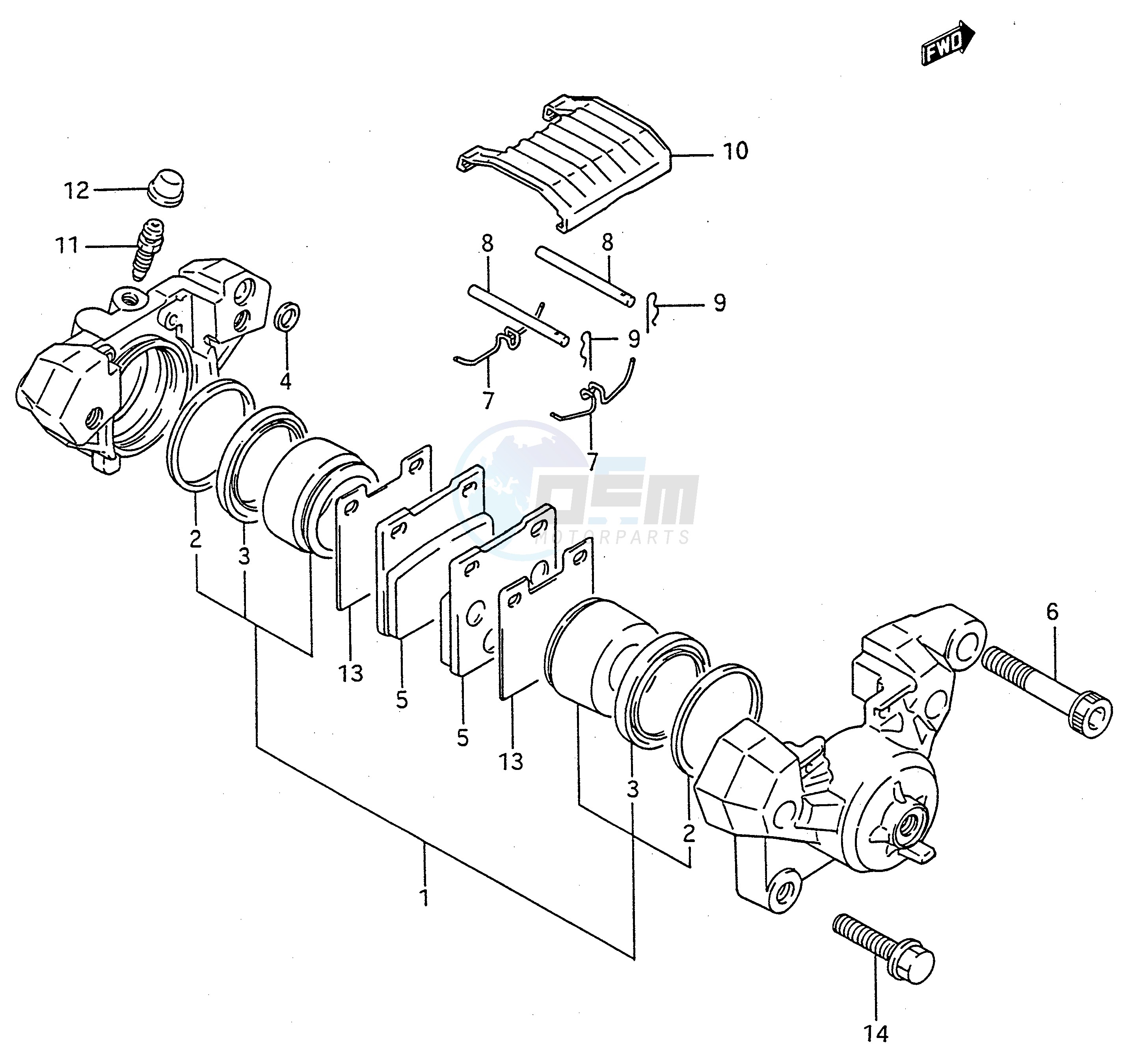 REAR CALIPER (MODEL K L M N) image