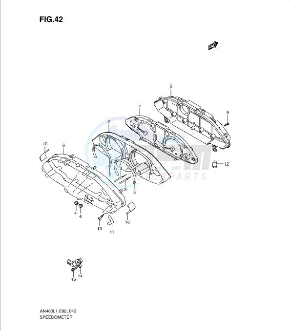 SPEEDOMETER (AN400ZAL1 E19) blueprint