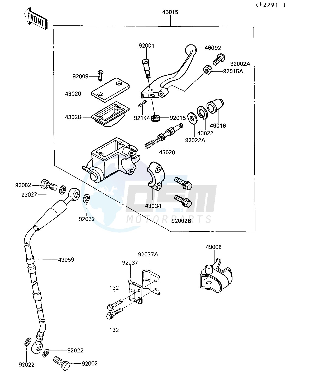 FRONT MASTER CYLINDER image