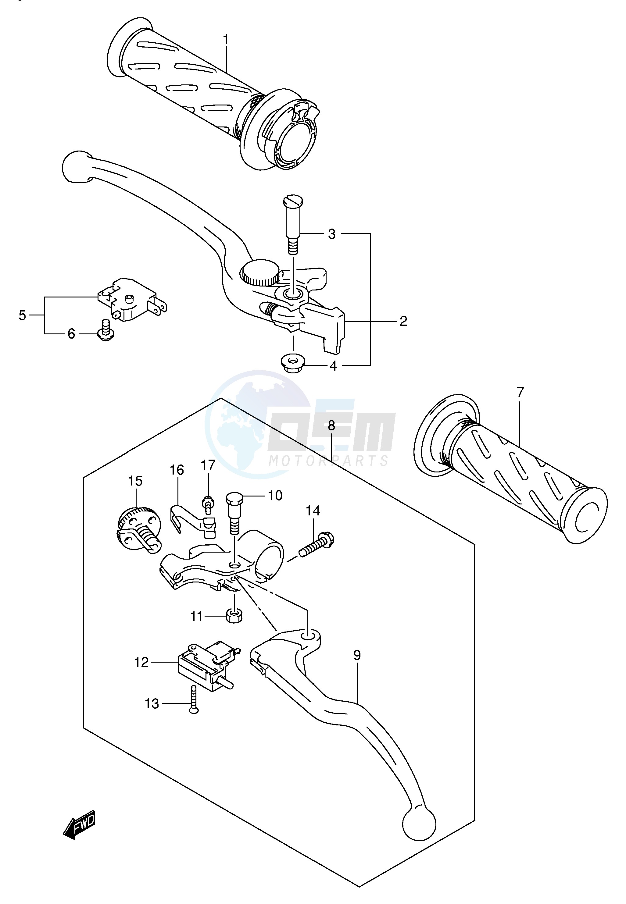 HANDLE LEVER image