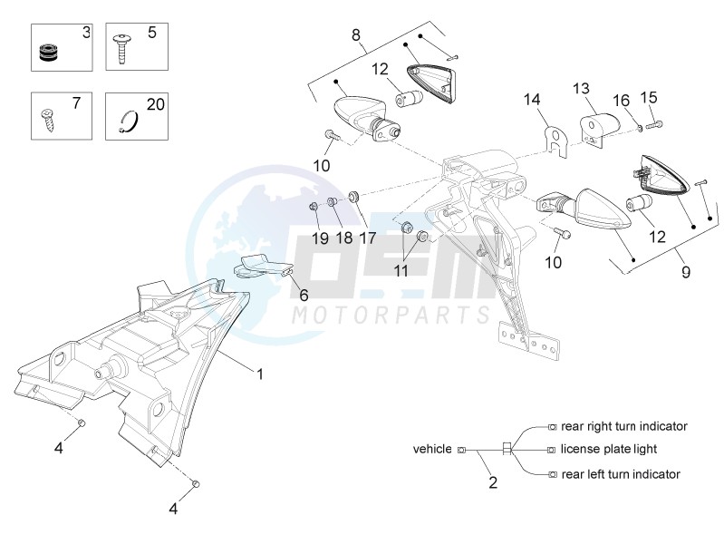 Rear lights blueprint