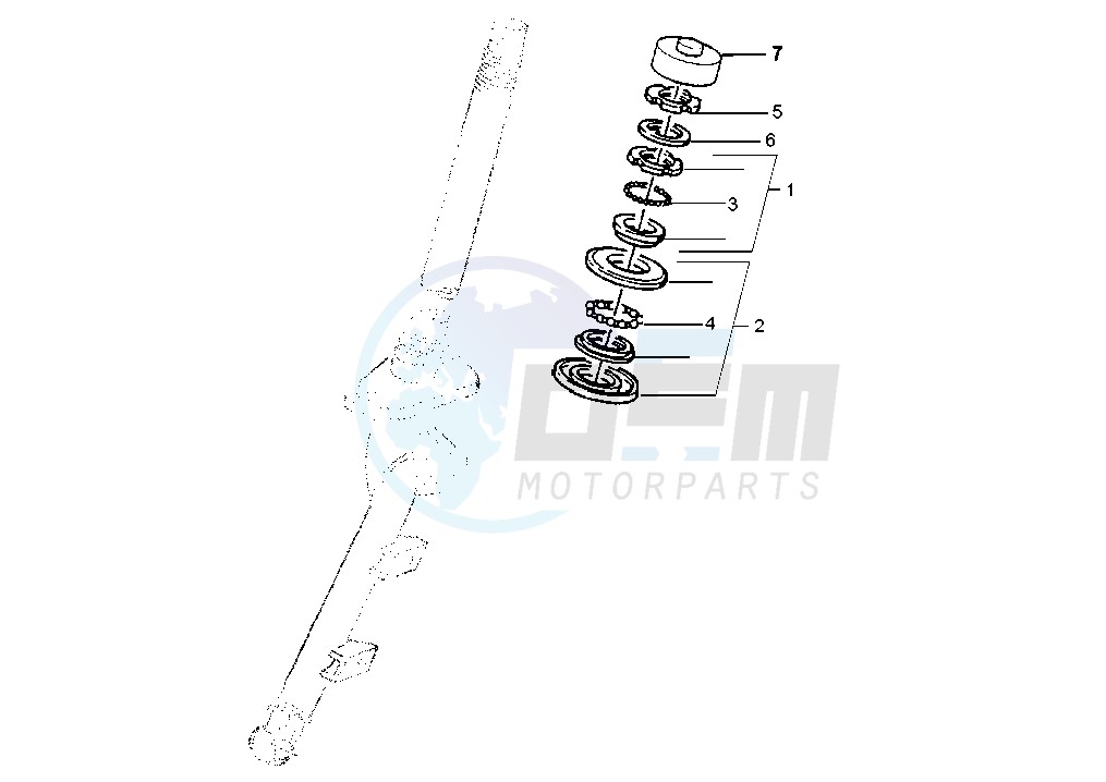 Steering bearing ball tracks image