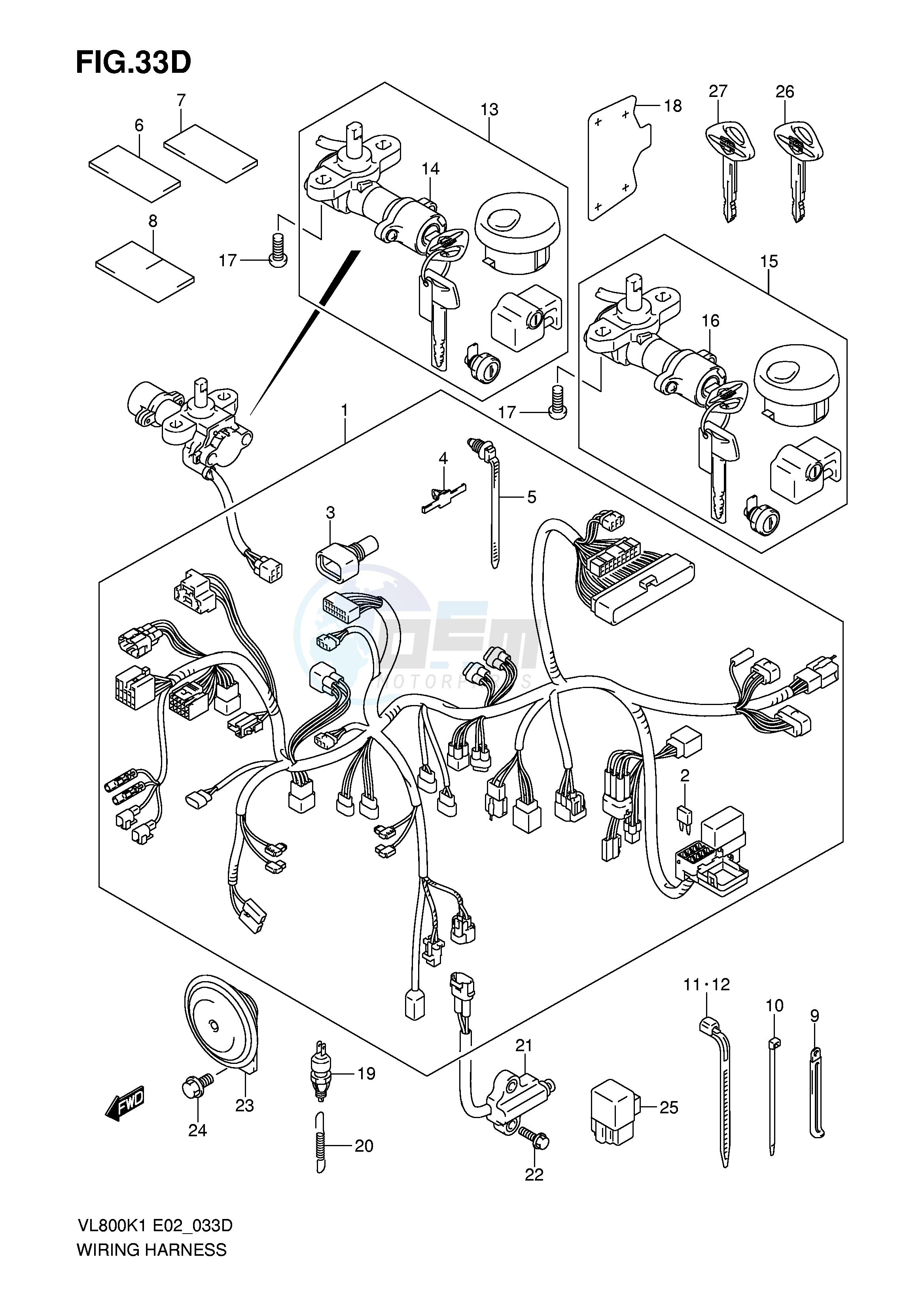 WIRING HARNESS (VL800ZK5) image