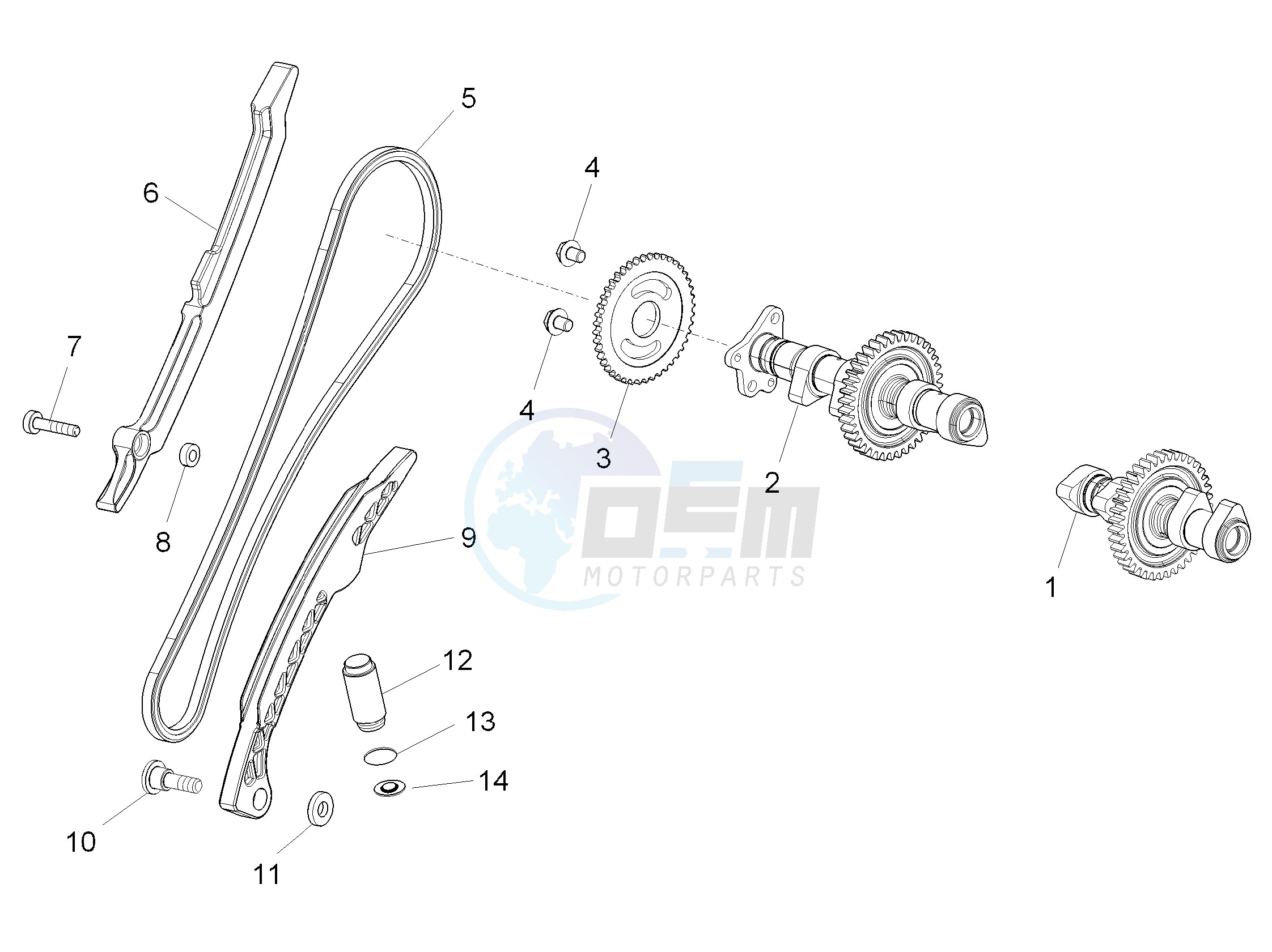 Rear cylinder timing system blueprint