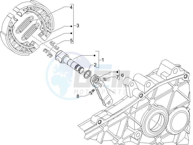 Rear brake - Brake jaw image