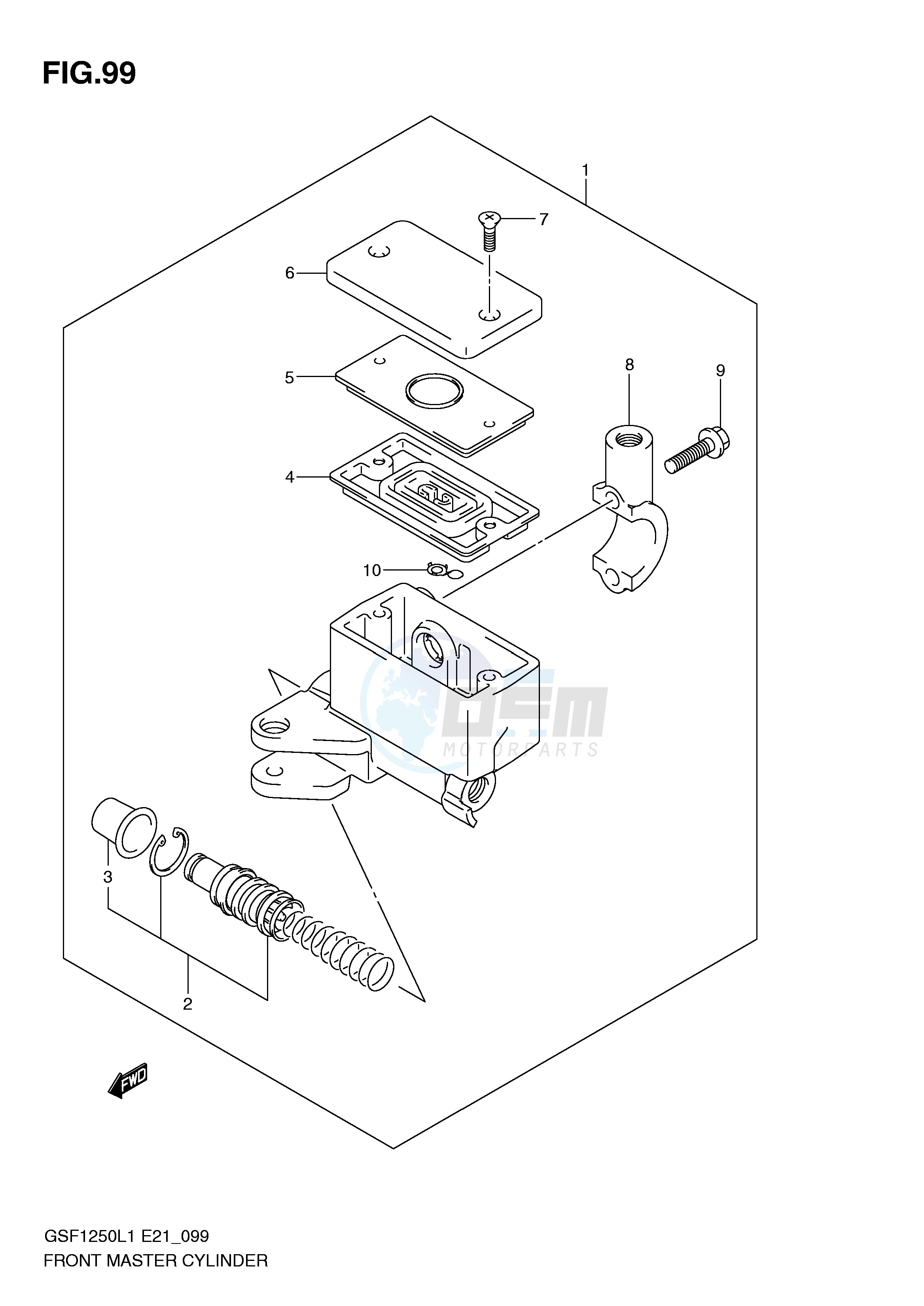 FRONT MASTER CYLINDER image