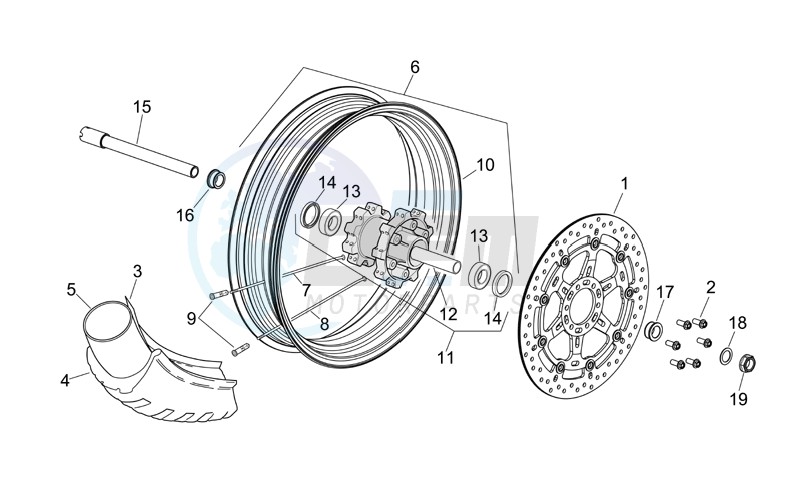 Front wheel III blueprint