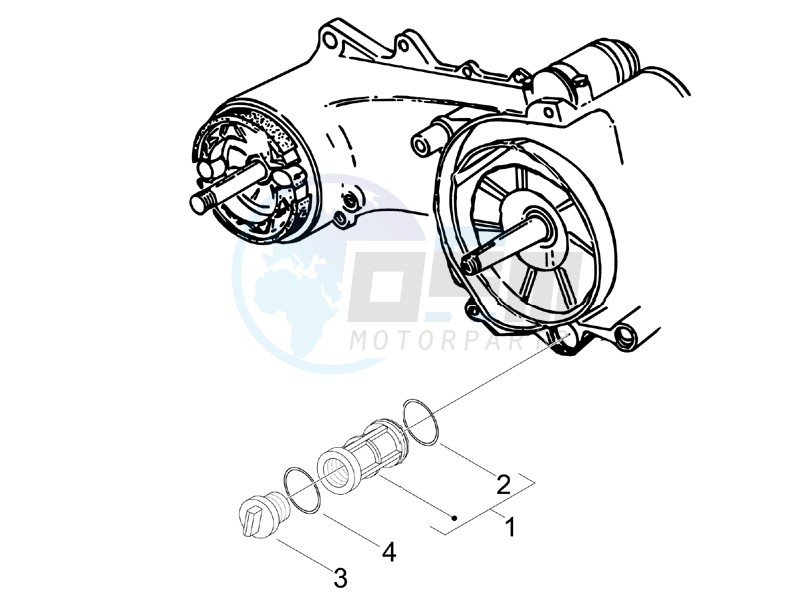 Flywheel magneto cover - Oil filter image