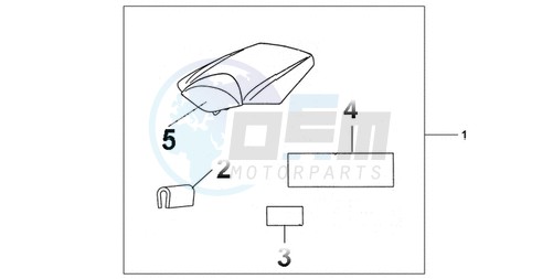 REAR SEAT COWL PEARL SIREN BLUE image