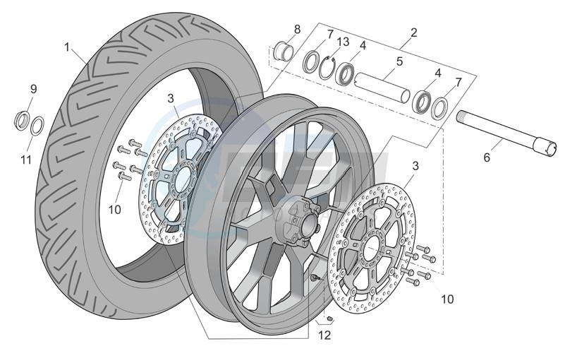 Front wheel factory image