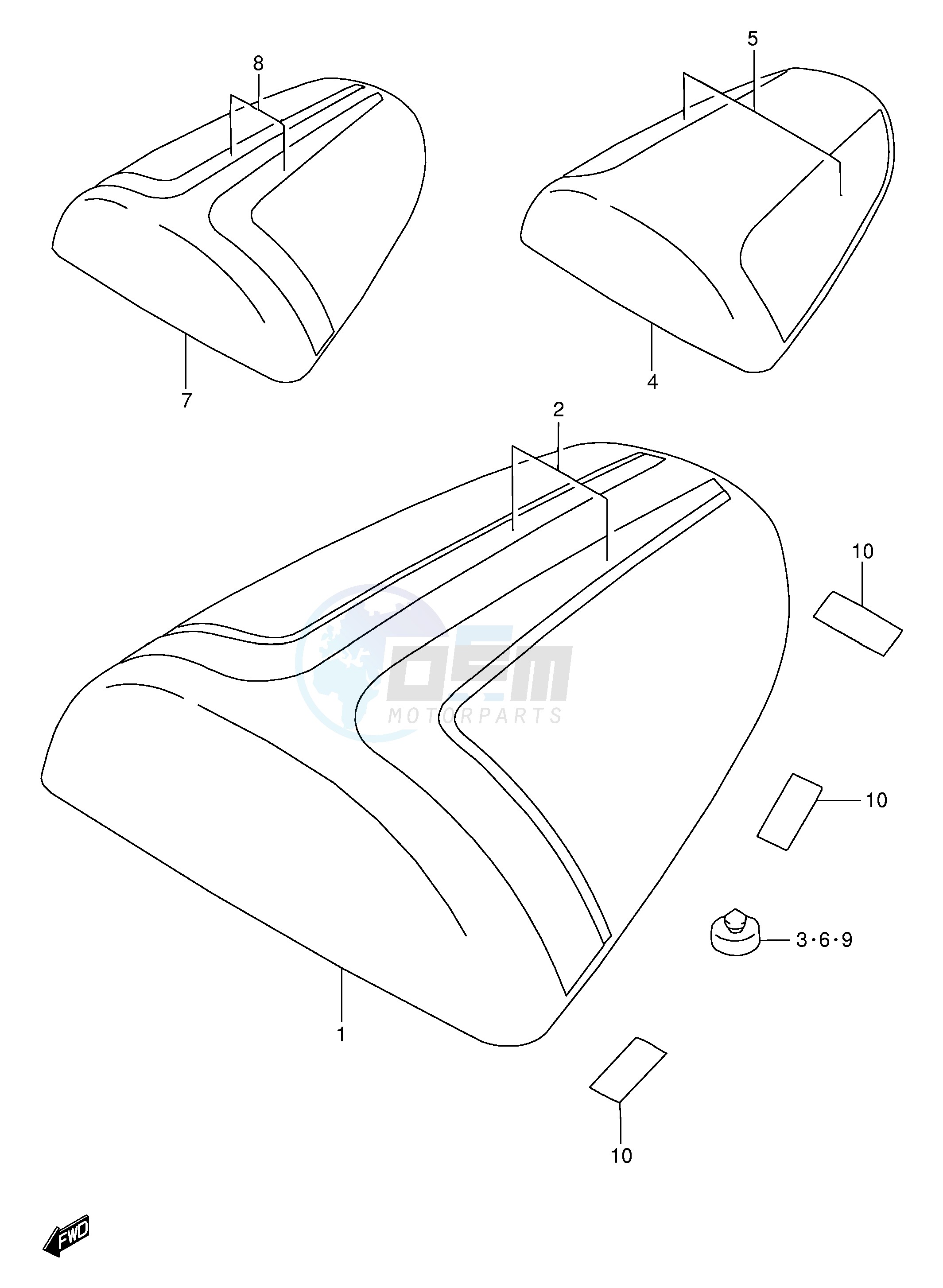 SEAT TAIL BOX (MODEL T) blueprint