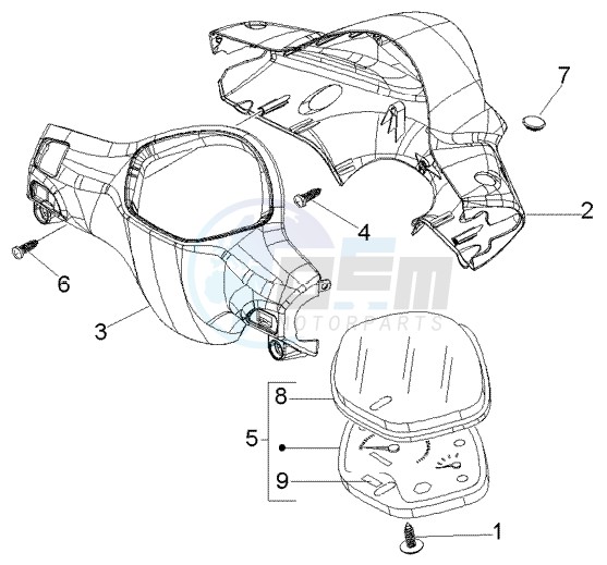 Speedometers Kms. - handlebar cover image