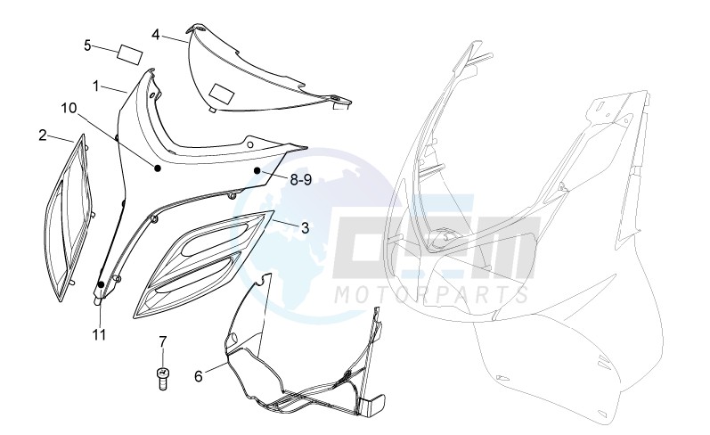 Front body - Front cover blueprint