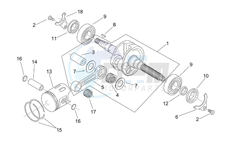 Crankshaft - Piston blueprint