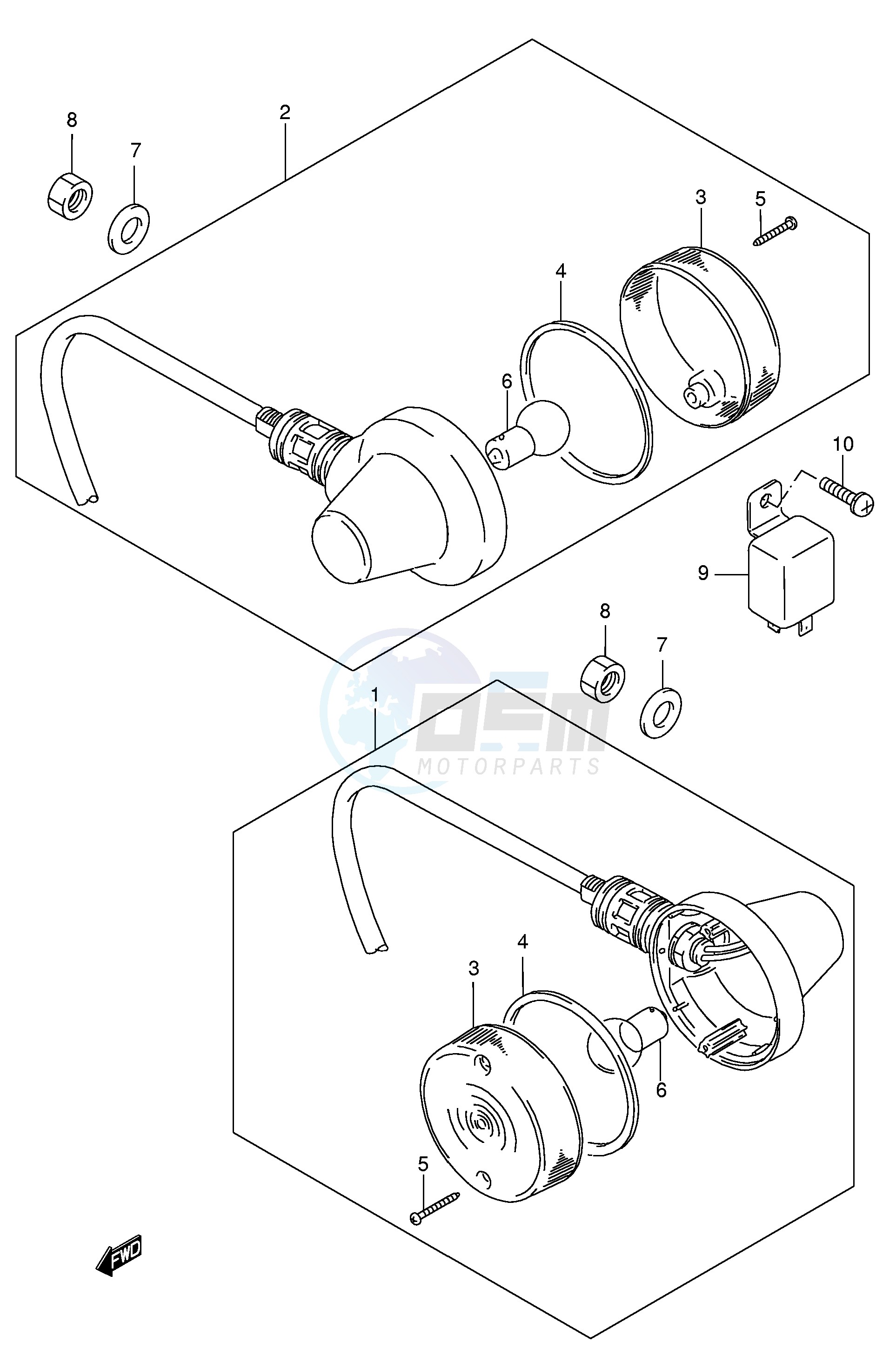 TURN SIGNAL LAMP (E1,E71) blueprint